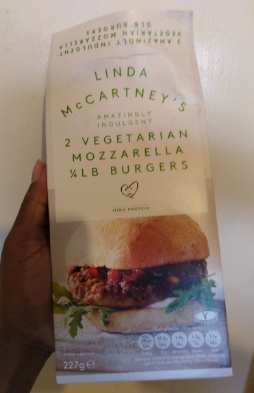 Linda McCartney's Vegetarian Mozzarella Burger - Laura Spoonie