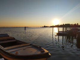 Boat & Sunset in Burano - Laura Spoonie